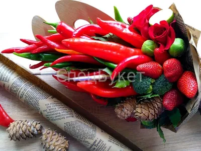 Букет из овощей и фруктов #2 купить в Екатеринбурге. CrazyBuket.ru