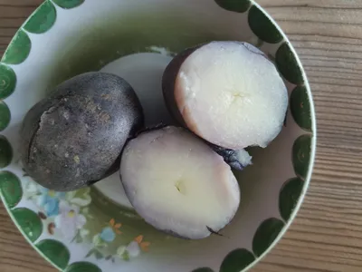 Картофельный салат из черной редьки, яиц, яблок и овощей рецепт фото  пошагово и видео - 1000.menu
