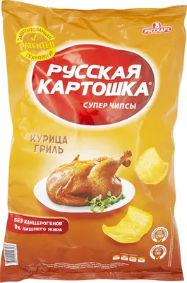 Чипсы картофельные РУССКАЯ КАРТОШКА АССОРТИ 20гр 56шт/уп