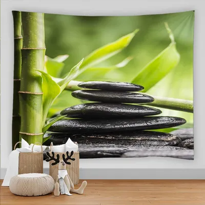 Bamboo decor color box / Декор из бамбука в цветном ящике - Другие предметы  интерьера - 3D модель