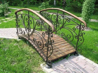 Купить кованый декоративный мостик в интернет магазине Garden Zoo