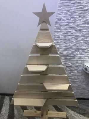 Деревянная новогодняя ёлка ручной работы купить в Беларуси, цены на HandMade