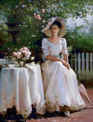 Мэри Кассат - Девушка в саду, 1882, 65×92 см: Описание произведения | Артхив