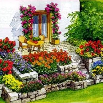 Дизайн маленького сада своими руками фото фотографии