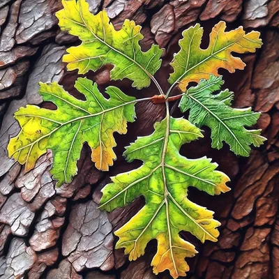 Young oak leaves (8-10 years old) after rain. European oak… | Flickr