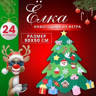 Елочка красавица из ладошек | Поделки