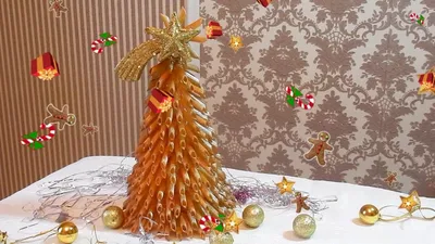 🎄 Ёлки из макарон своими руками: мастер-классы и фото
