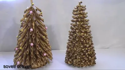 Ёлка из макарон своими руками пошаговое руководство, фото мастерклассов