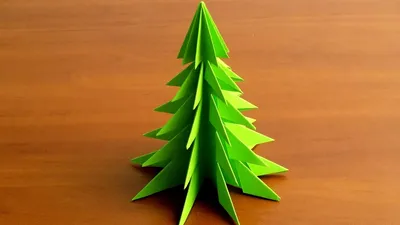 Surround the Christmas tree from paper with your own hands - YouTube