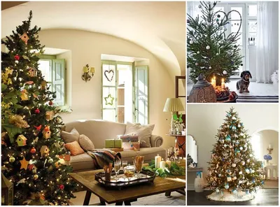 Красиво украшенная елка в комнате :: Стоковая фотография :: Pixel-Shot  Studio