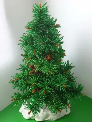 Ёлочка | biser.info - всё о бисере и бисерном творчестве | Manualidades,  Arbol de navidad artesanal, Artesanía de navidad fácil