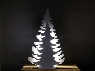 Заготовка для декорирования \"Mr. Carving\" ВД-1020 Елочка на подставке фанера  17.5 х 6 х 25 см . - Иголочка - сеть розничных магазинов, любые товары для  шитья и швейная фурнитура
