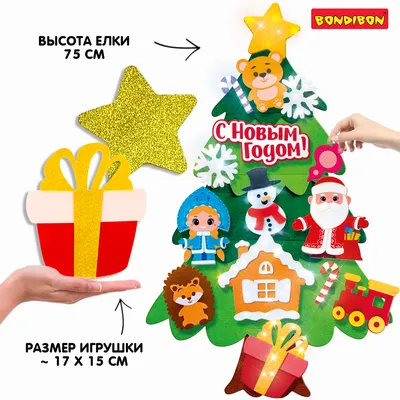 Новогодние елки из фетра для зимнего декора (ID#1308552395), цена: 75 ₴,  купить на Prom.ua