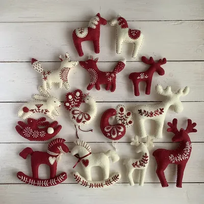 Новогодняя елка из фетра с игрушками, Модель B (90x65см) - купить в Москве,  цены на Мегамаркет