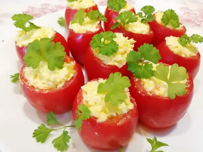 Запеченные Фаршированные Помидоры с Курицей и Грибами / Baked Stuffed  Tomatoes/ Очень Вкусный Рецепт - YouTube