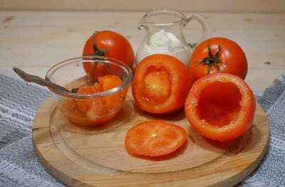 Фаршированные помидоры с фетаксой. Рецепт с фото.