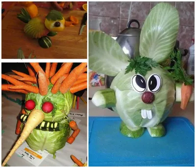 Креативные декоративные фигурки зомби из фруктов и овощей, украшения д –  acacuss