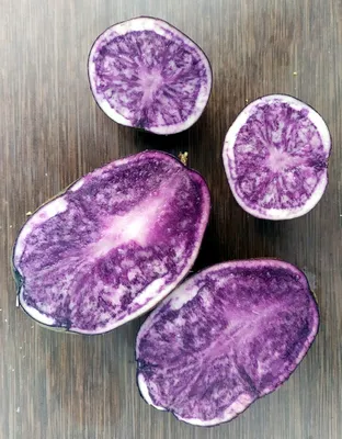 Фиолетовая картошка | Пикабу