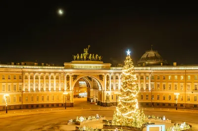 Петербуржцам пообещали \"не такую шикарную\" ёлку на Дворцовой площади