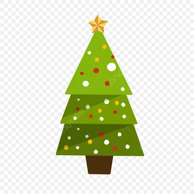 Нарисуйте рождественскую елку. Простая нарисованная от руки украшенная  рождественская елка. Векторная иллюстрация. Выделено на белом фоне. - Ozero  - российский фотосток