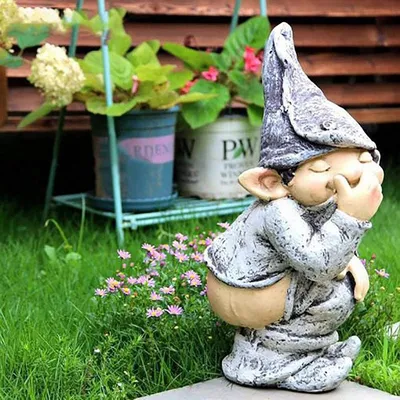 Купить Довольно сказочные садовые миниатюры гном гном микро мини фигурки  гномов украшение сада | Joom