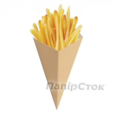 Коробочка картонная \"Eco Fry L\" для картофеля фри 126*50*135мм OSQ  (50/1000) с доставкой по Москве и Санкт-Петербургу в интернет-магазине  Европа Маркет.