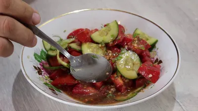 Салат из капусты, огурцов и помидоров – рецепт с фото