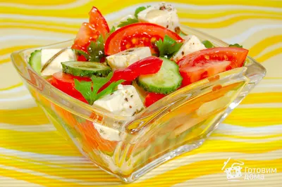 Салат с огурцами и помидорами с маслом рецепт с фото пошагово - 1000.menu