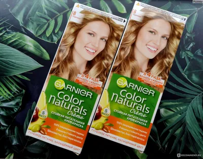 Краска для волос Garnier Color naturals creme - «Бюджетная краска для волос  Garnier Color naturals creme в оттенке 8 Пшеница. ДО - ПОСЛЕ. Сушит ли  волосы? Покажу, как справилась с сединой.» | отзывы