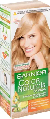 Краска для волос Garnier Color naturals creme - «Оттенок 8 (пшеница),  хотела натуральный цвет волос и получила его.» | отзывы