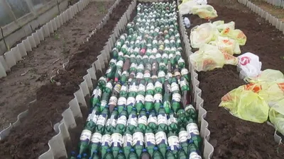 Декоративное ограждение для грядок из пластика - короба, панели