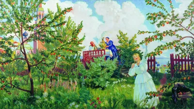 Цветущий яблоневый сад, буйство …» — создано в Шедевруме