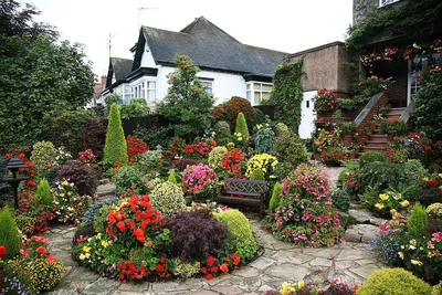 Отличные идеи для обустройства дачи | Small front yard landscaping,  Backyard landscaping designs, Front yard landscaping