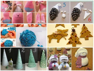 Елочные игрушки своими руками: мастер класс, фото. Как сделать новогодние  игрушки на елку… | Поделки, Рождественские изделия, Рождественские  украшения своими руками