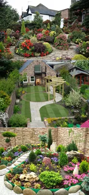 Ландшафтный дизайн двора в частном доме: 28 фото Регулярный стиль в  ландшафтном оформлении маленького сада | Дизайн сада, Дизайн озеленение,  Идеи озеленения