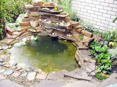 Как сделать водопад в саду или на даче своими руками. | Водоемы | Ландшафт  | АССбуд — строительный портал