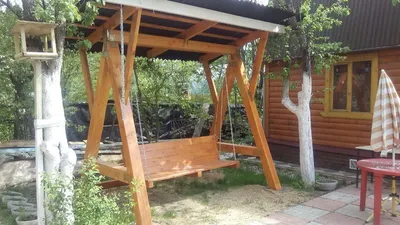 Качели из труб своими руками