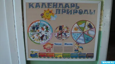 Информационный игровой стенд \" Календарь природы\" для детского сада с  магнитным термометром и карманами - купить с доставкой по выгодным ценам в  интернет-магазине OZON (789785110)