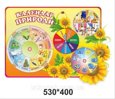 Стенд для детского сада \"КАЛЕНДАРЬ ПРИРОДЫ\" (ID#164845229), цена: 111.50  руб., купить на Deal.by