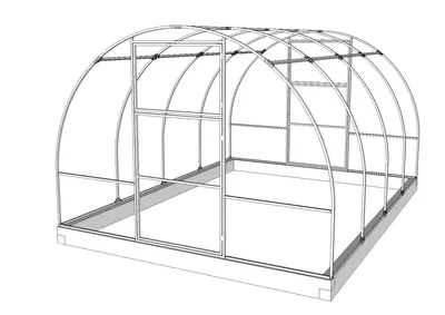 Каркас теплицы Мария Делюкс 8 метров — купить в Новосибирске по цене 16 800  руб.