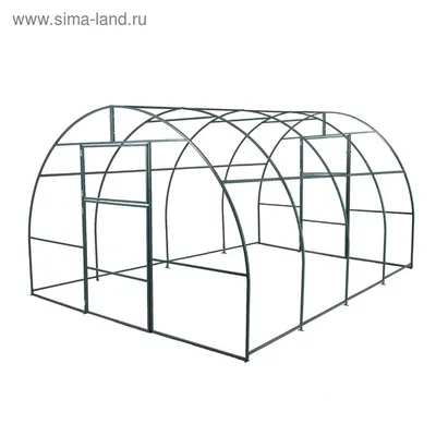 Каркас арочной теплицы из металла для дачи, 4 × 3 × 2 м, сбор без сварки,  половинчатые арки, профиль 20 × 20 мм (1446803) - Купить по цене от 11  299.00 руб. | Интернет магазин SIMA-LAND.RU