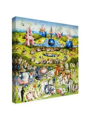 Картина на холсте/\"Сад земных наслаждений\" Босх, 50х50см ArtZakaz 12788992  купить за 1 384 ₽ в интернет-магазине Wildberries