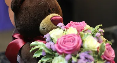 Мини мишка Тедди 15см с сердцем I LOVE YOU купить в Краснодаре недорого -  доставка 24 часа