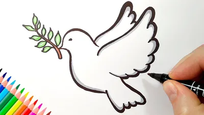 Рисуем открытку на 9 мая день победы - в школу на конкурс легкий поэтапно -  Рисуем вместе