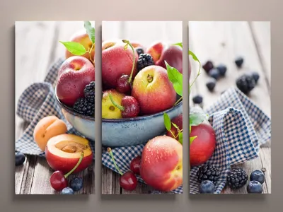 Модульная картина для кухни Фрукты современный натюрморт 90х60  (ID#1553005626), цена: 2000 ₴, купить на Prom.ua