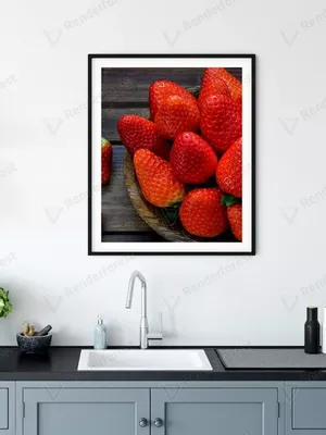 Картина на холсте Ягоды на кухню еда фрукты для кухни (29) 40х60 см -  купить по низкой цене в интернет-магазине OZON (1163021223)