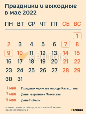 График работы на майские праздники 2023 -Новости