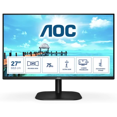 Монитор LCD 27'' [16:9] 1920х1080(FHD) VA, nonGLARE, Нет, 75 Гц, 300cd/m2,  H178°/V178°, 4000:1, 50M: купить по низкой цене