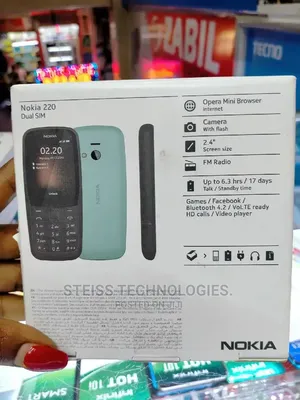NOKIA 220 Black 24MB 4G LTE UAE | Dubai, Abu Dhabi
