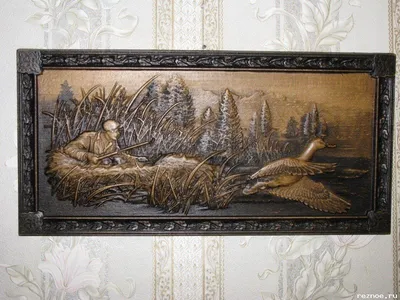 Картина \"Охотничий домик\", 68x108 см - купить по низкой цене в  интернет-магазине OZON (1022451104)